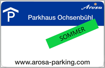 Dauerparkkarte Sommer-Saison OCHSENBÜHL (01.05.-31.10.)